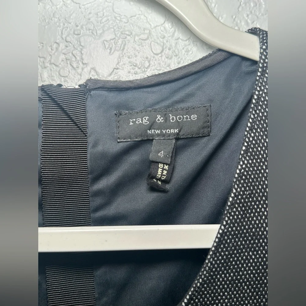 Rag & Bone Sleeveless Denim Mini Dress Size 4 Enigma Drop Waist Fit & Flare - Picture 2 of 12